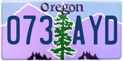 OR license plate 073AYD