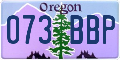 OR license plate 073BBP