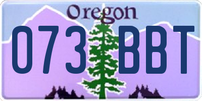 OR license plate 073BBT