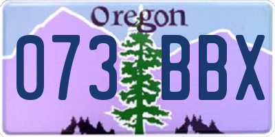 OR license plate 073BBX