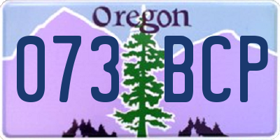 OR license plate 073BCP