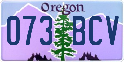 OR license plate 073BCV