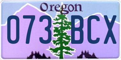 OR license plate 073BCX