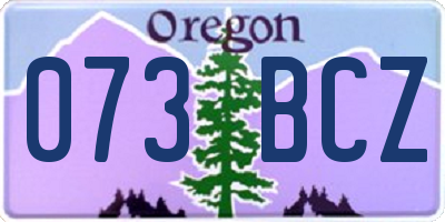 OR license plate 073BCZ