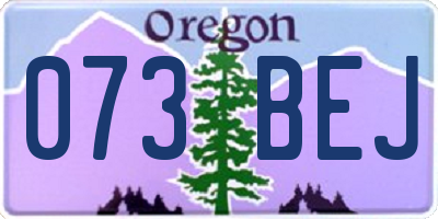 OR license plate 073BEJ