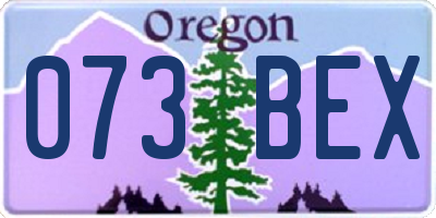 OR license plate 073BEX