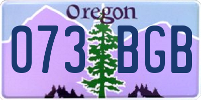 OR license plate 073BGB