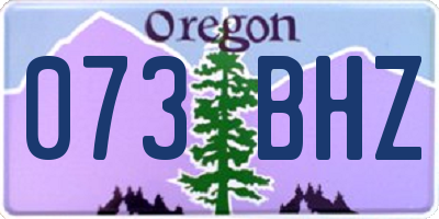 OR license plate 073BHZ