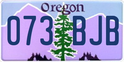 OR license plate 073BJB