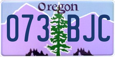 OR license plate 073BJC