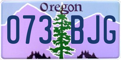 OR license plate 073BJG