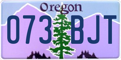 OR license plate 073BJT