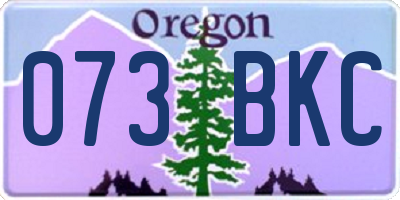 OR license plate 073BKC