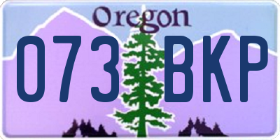 OR license plate 073BKP