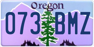 OR license plate 073BMZ