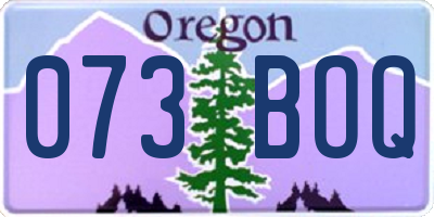 OR license plate 073BOQ