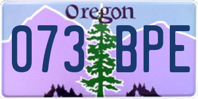 OR license plate 073BPE