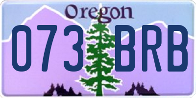 OR license plate 073BRB