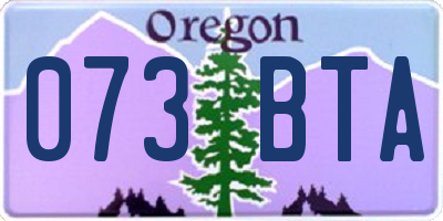 OR license plate 073BTA
