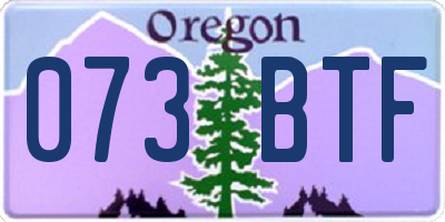OR license plate 073BTF