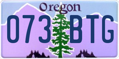 OR license plate 073BTG