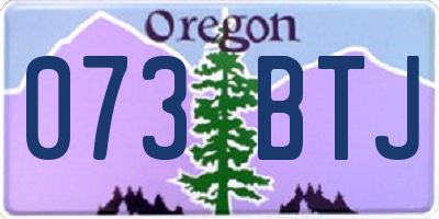 OR license plate 073BTJ