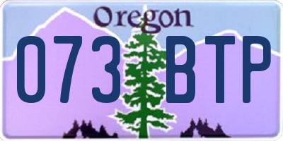 OR license plate 073BTP