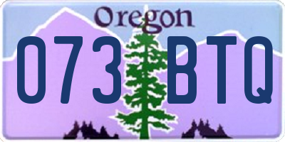 OR license plate 073BTQ