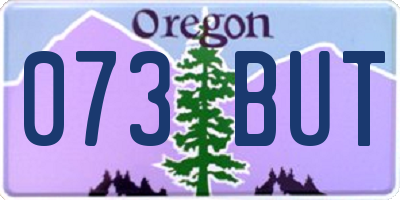 OR license plate 073BUT