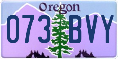 OR license plate 073BVY