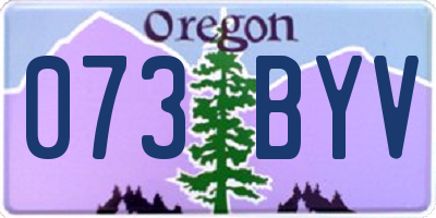 OR license plate 073BYV