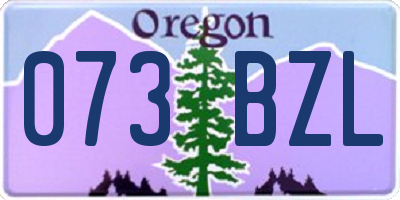 OR license plate 073BZL
