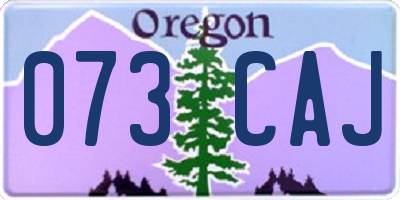 OR license plate 073CAJ