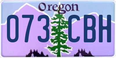 OR license plate 073CBH