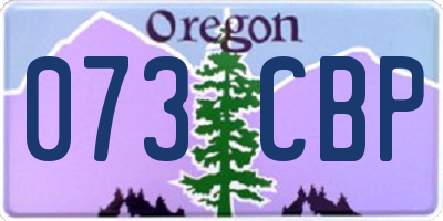 OR license plate 073CBP