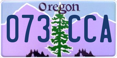 OR license plate 073CCA