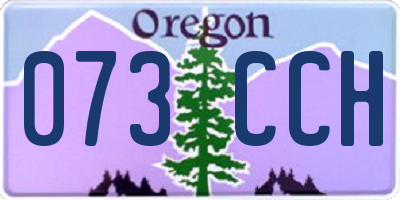 OR license plate 073CCH