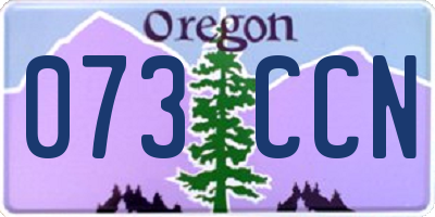 OR license plate 073CCN