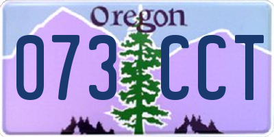 OR license plate 073CCT