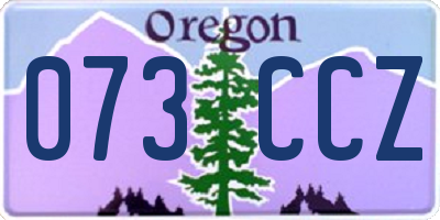 OR license plate 073CCZ