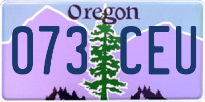OR license plate 073CEU