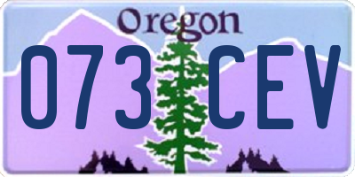 OR license plate 073CEV