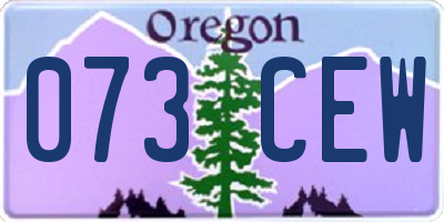OR license plate 073CEW