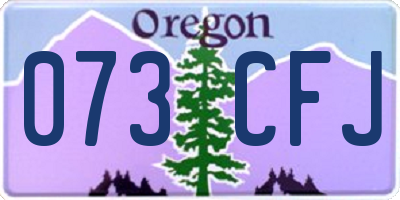 OR license plate 073CFJ