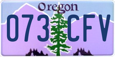 OR license plate 073CFV