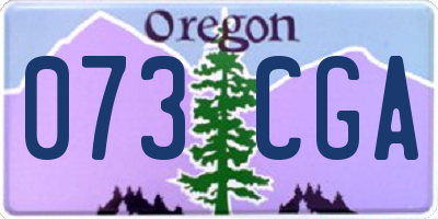 OR license plate 073CGA