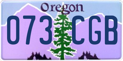 OR license plate 073CGB