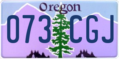OR license plate 073CGJ