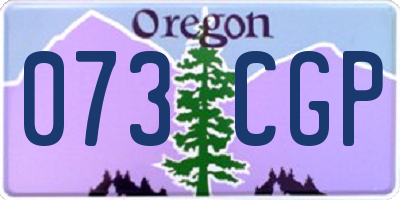 OR license plate 073CGP