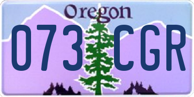 OR license plate 073CGR